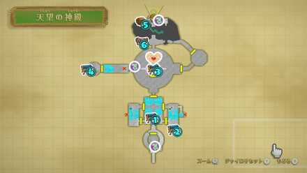 天望の神殿のマップ