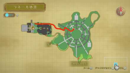 ラネール錬石場の場所