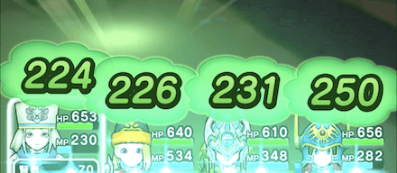 いやしのフェアリーステップの回復量