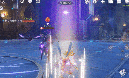 元素反応の起点役となる元素爆発が優秀