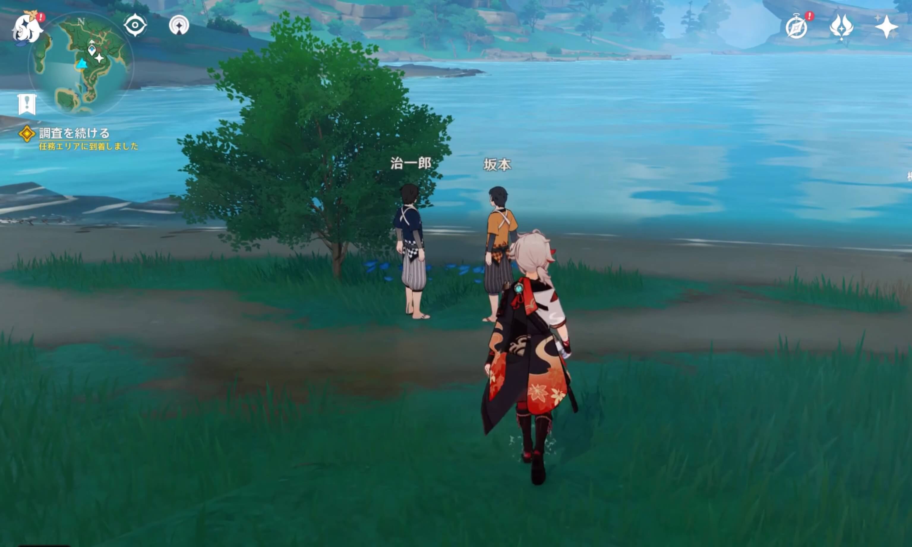 坂本と治一郎に近づく