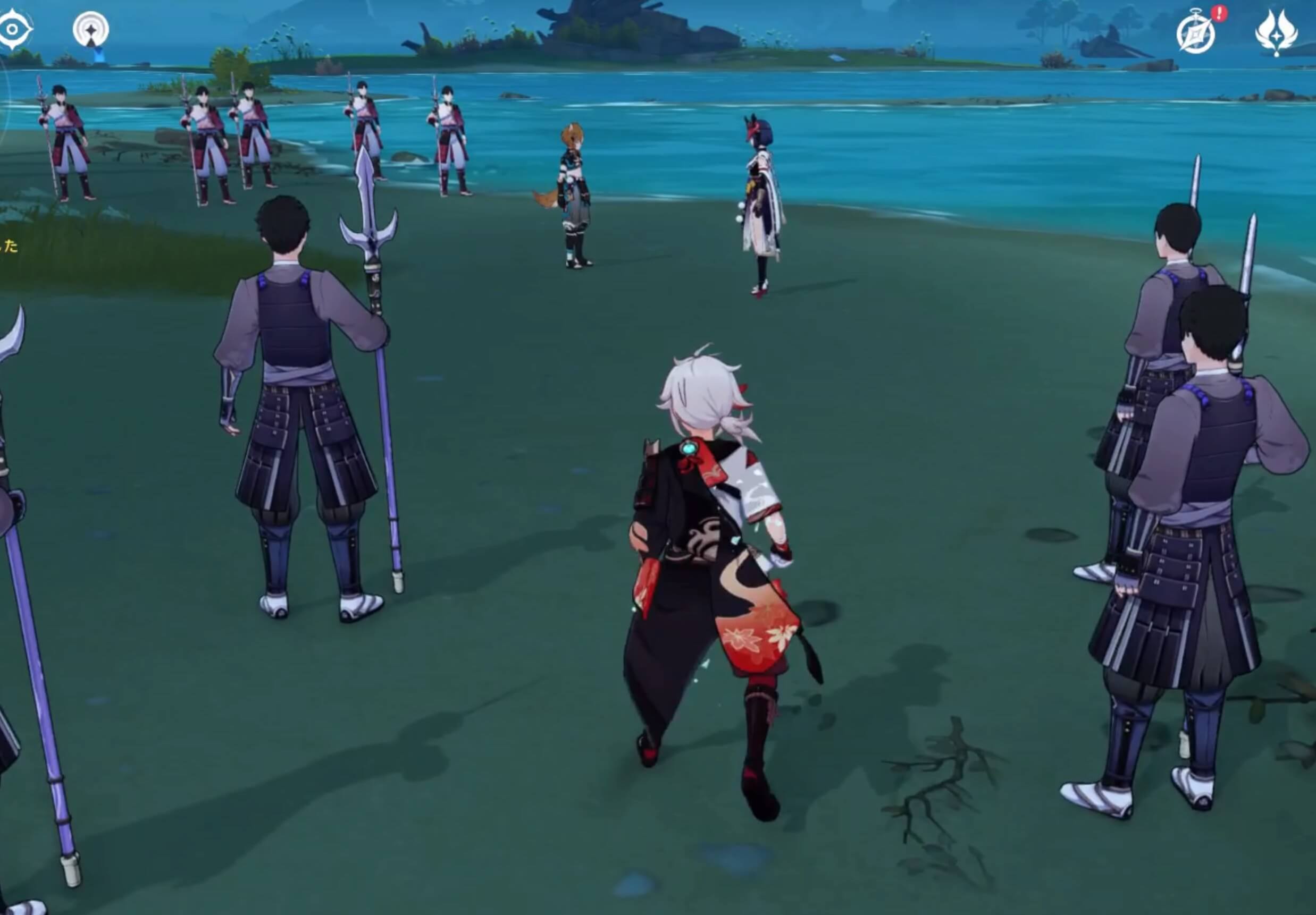 ゴローと九条娑羅に近づく