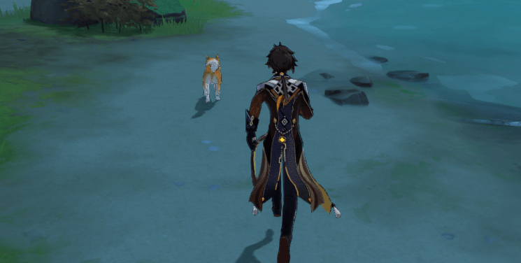 寅太郎について行く