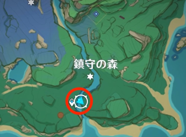 深林の狸囃子の場所