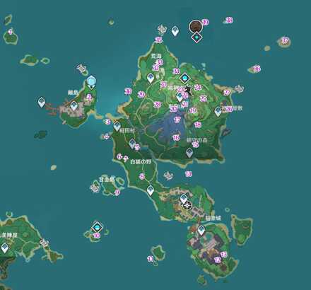 鳴神島雷神の瞳マップ