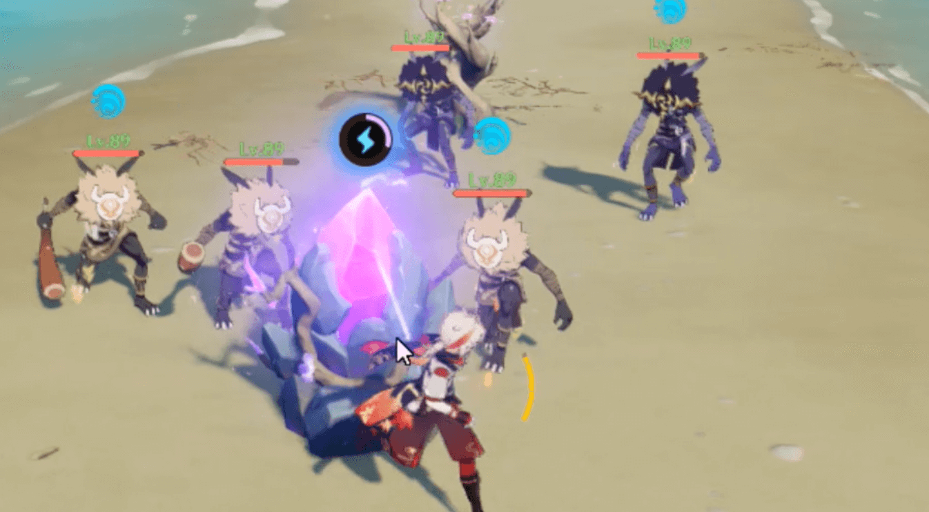 雷元素エネルギーを貯める