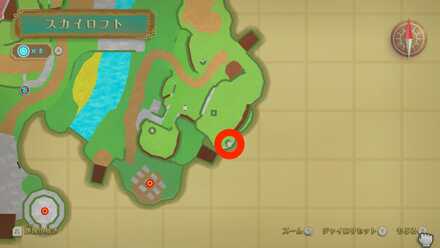 南東の風車の場所