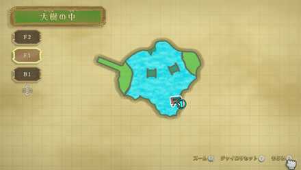 大樹の中1Fのマップ