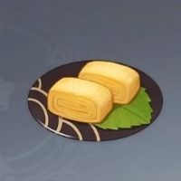 鳥卵の玉子焼きの画像