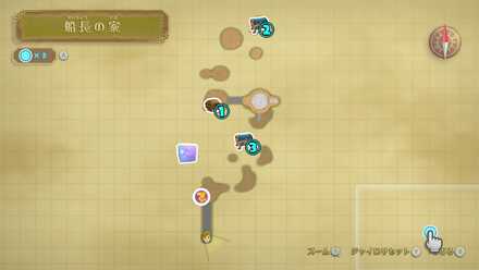 船長の家のマップ