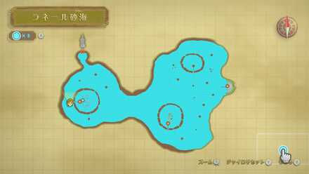 ラネール砂海(過去)のマップ