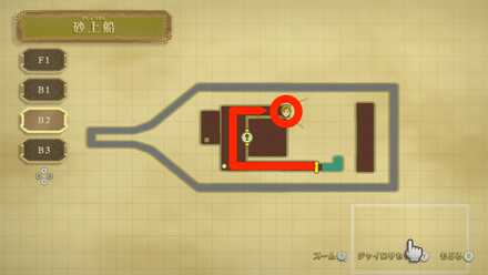 B2牢屋へのルート