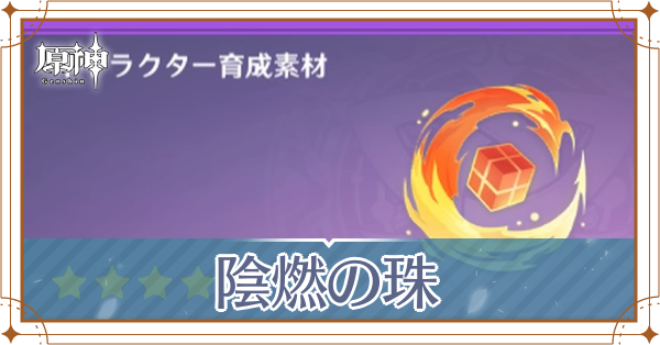 陰燃の珠の入手場所と使い道