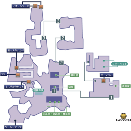 カズスのマップ