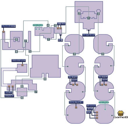サスーン城：３Dマップ