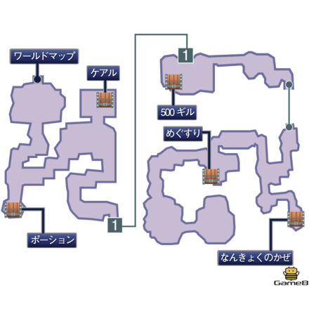 封印の洞窟：３Dマップ