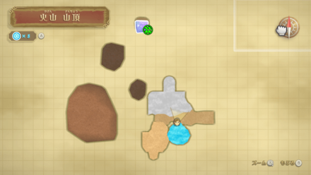 火山山頂・西の女神キューブ