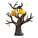 ハロウィンなツリーのイエローの画像