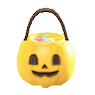 ハロウィンなおやつバスケットのイエローの画像