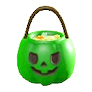 ハロウィンなおやつバスケットのグリーンの画像