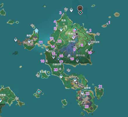 紫水晶の塊 鳴神島