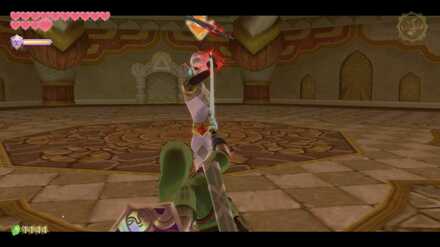 剣を受け止める