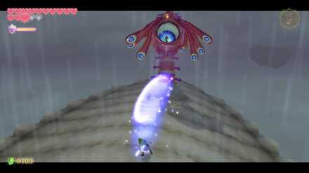 目を開いた状態