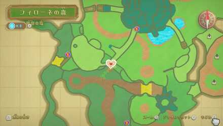 フィローネの森のハートのカケラの場所2