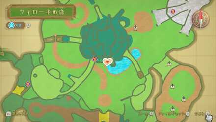 フィローネの森のハートのカケラの場所1