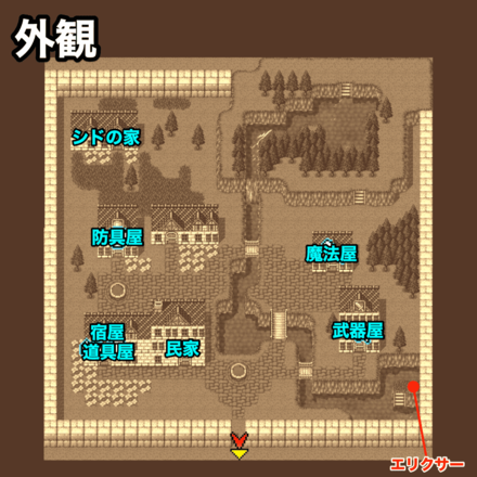 カナーン外観：ピクセルマップ