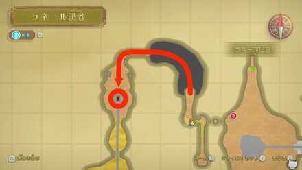 時空石トロッコの場所