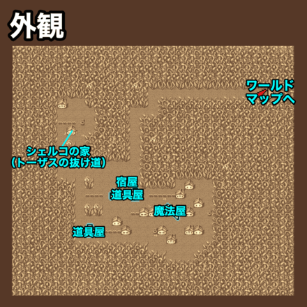 トーザス外観：ピクセルマップ