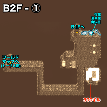 バイキングのアジトB2F①：ピクセルマップ