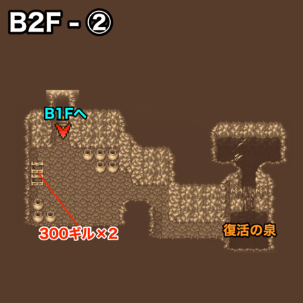 バイキングのアジトB2F②：ピクセルマップ