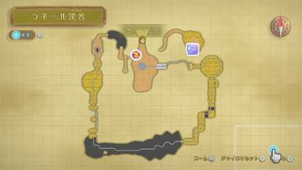 ラネール渓谷のマップ