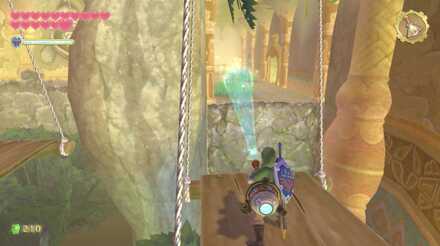 まほうのツボで足場を動かす