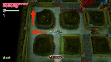 バクダン花を転がす方向