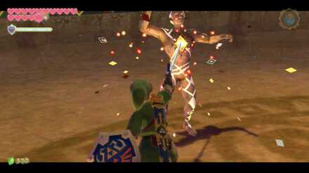 胸部コアを7回突く