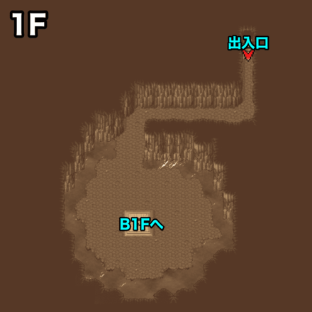 グルガン族の谷1F：ピクセルマップ