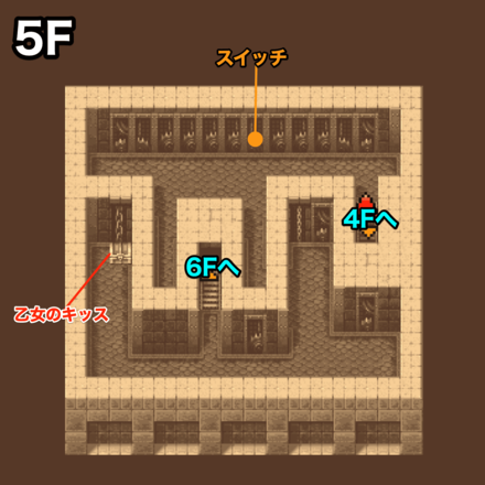 オーエンの塔5F：ピクセルマップ