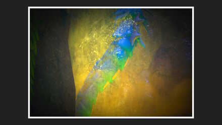 滝のぼりをするギャラドスを撮影する