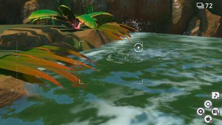 I 水面の揺らぎにイルミナオーブを当てる