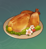 鳥肉のスイートフラワー漬け焼き