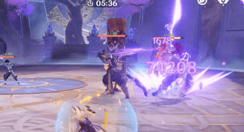 落雷のダメージ