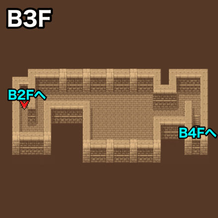 下水道B3F：ピクセルマップ