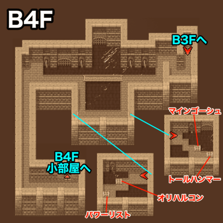 下水道B4F：ピクセルマップ