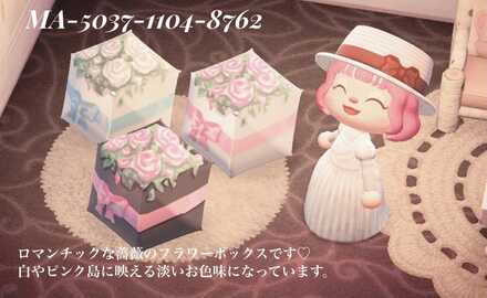 薔薇のフラワーボックスの画像