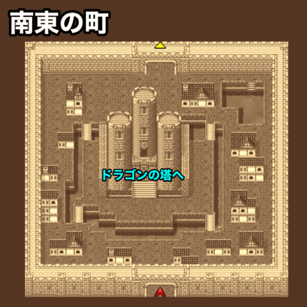 サロニア南東の町：ピクセルマップ