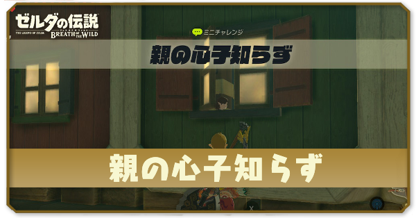 ブレワイの親の心子知らず攻略