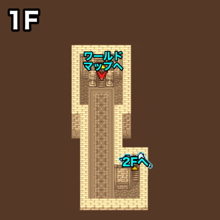 ドーガの館1F：ピクセルマップ